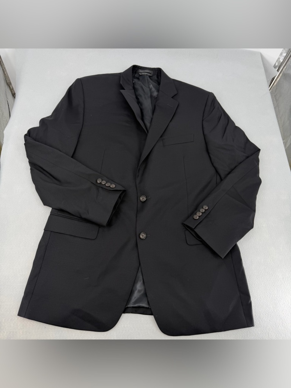 Lauren Ralph Lauren Black 100% Wool Suit Jacket 42 L